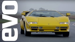 Lamborghini Countach LP 400 S driven  evo ICONS [upl. by Carlin]