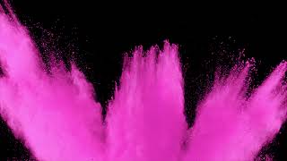 Color Pink Powder Blast Overlay 17  Royalty Free Powder effects for video [upl. by Dodge64]