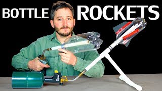 Simple Bottle Rocket Launcher Propane [upl. by Tteltrab]