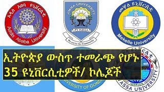 Ethiopia – 35 Best Universities and Colleges Ethiopia public and private [upl. by Ahsiet119]