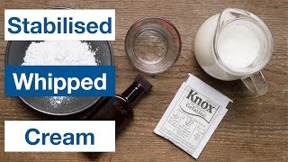 🔵 Stabilised Whipped Cream Homemade Cool Whip Recipe [upl. by Brande590]