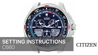 Citizen Watch Setting Instruction — C660 [upl. by Mushro]