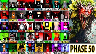 Incredibox Sprunki Mix All Phases Phase 10 VS Phase 20 VS Phase 30 VS Phase 40 VS Phase 50 [upl. by Baxie698]