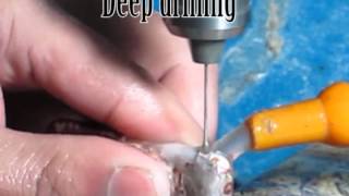 Drilling Gemstones and Semi Precious Stones [upl. by Dnomhcir]