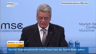 Münchner Sicherheitskonferenz  Rede von Joachim Gauck am 31012014 [upl. by Johnsten]