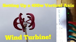 Installing a 400w 12v Vertical Axis wind turbine [upl. by Radnaskela]