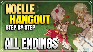 Noelle Hangout Event All Endings  Achievements 【Genshin Impact】 [upl. by Levinson383]