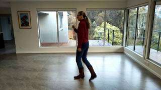 Pretty Woman Line Dancing Demo and Teaching Video [upl. by Delcina]