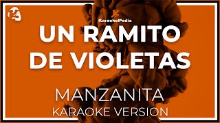 Manzanita  Un Ramito De Violetas LETRA INSTRUMENTAL KARAOKE ISRC ES54I0324312 [upl. by Hephzibah]