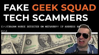 Fake Geek Squad Tech Support Scammers Exposed Full Call [upl. by Irdua]