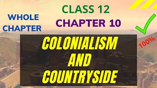 colonialism and countryside  Chapter10 History class12  Successmindsetbymridula [upl. by Ahsekyw]