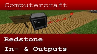 Redstone in and outputs  Computercraft Tutorial Crafticy [upl. by Adnaw413]