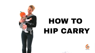 How Do I Hip Carry  360 Baby Carrier  Ergobaby [upl. by Annaujat]