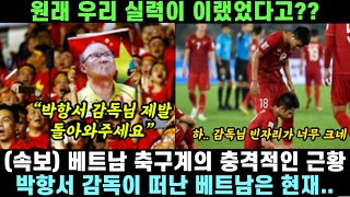 박항서 감독이 떠난 베트남 축구계의 충격적인 근황 [upl. by Lebbie]