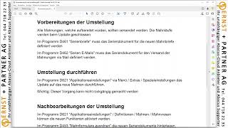 neues Mahnwesen umstellen in Abacus Version 2022 [upl. by Adnesor]