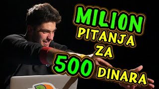 Milion Pitanja Za 500 Dinara 1 [upl. by Nellda]