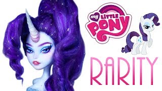 Custom Rarity Doll  MY LITTLE PONY OOAK [upl. by Nylsoj]