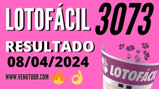 🍀 Resultado Lotofácil 3073 [upl. by Carlstrom]