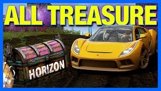 Forza Horizon 4 Fortune Island  ALL RIDDLES TREASURE CHEST LOCATIONS  PRIZES [upl. by Maible]