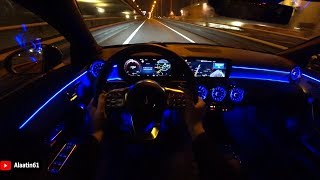 2024 Mercedes CLA  REVIEW CLA 220 AMG POV TEST DRIVE at NIGHT [upl. by Assirek]