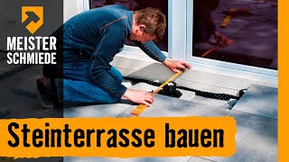 Steinterrasse bauen  HORNBACH Meisterschmiede [upl. by Elon]