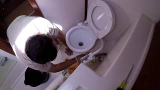 Jabsco Marine Toilet Repair Part 2 [upl. by Ynagoham]