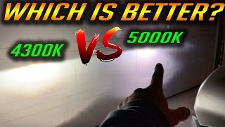 4300k vs 5000k HID KIT BULB COMPARISON [upl. by Abagail]