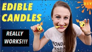 How To Make Edible Candles That Really Work [upl. by Eemyaj]