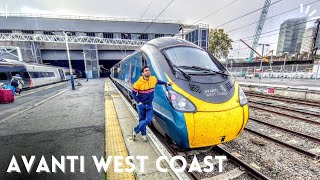 AVANTI WEST COAST STANDARD CLASS TRAIN JOURNEY LONDON TO LIVERPOOL [upl. by Tess]