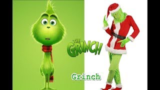 The Grinch in Real Life  All Cartoon Characters 2018  OMG Kids [upl. by Sam]