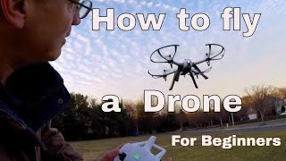 How to Fly a Quadcopter Drone Lesson 1 For Beginners [upl. by Atiuqnahs]