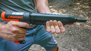 Powder Actuated Nail Gun For Self Defense [upl. by Burkhart481]