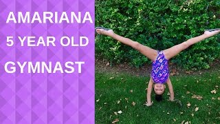 Amariana a cute 5 year old gymnast [upl. by Harrow]