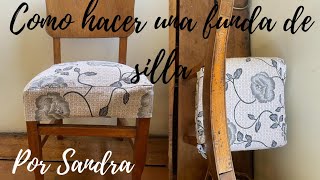 ¡Como hacer funda de silla [upl. by Durst]