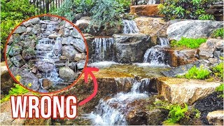 WATERFALL Done WRONG  Garden Water Feature [upl. by Poppas215]