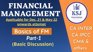 Lecture01CACMA Inter Financial Management BasicsI cainterfm [upl. by Reviel]