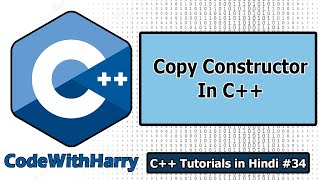 Copy Constructor in C  C Tutorials for Beginners 34 [upl. by Htiel]