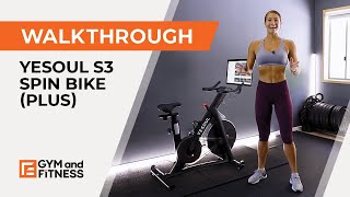 Yesoul S3 Plus Spin Bike Walkthrough [upl. by Luzader]