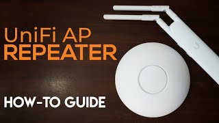 Ubiquiti UniFi AP  How To Setup As A REPEATER [upl. by Alekin]