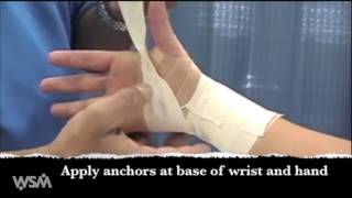 Wrist Athletic Taping [upl. by Surtimed]