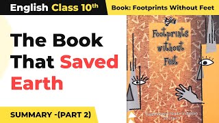 The Book That Saved Earth Summary Chapter 10  Class 10 English Chapter 10 [upl. by Sadnak]