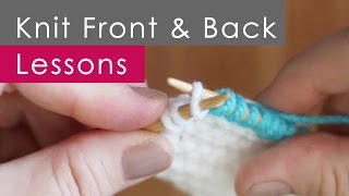 4 Steps to KFB Knit Front and Back for Beginners [upl. by Bacon732]