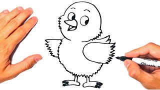 How to draw a Chick  Drawing a LITTLE CHICK [upl. by Klemm]