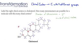 How To Find Chiral Centers Stereocenters In Cholesterol [upl. by Adaiha]