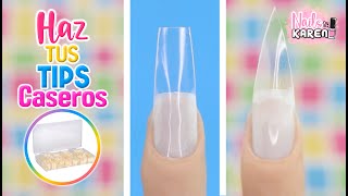 HAZ TUS TIPS para UÑAS CASEROS  Fácil y Barato [upl. by Aicined]