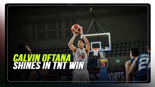 Calvin Oftana powers TNT past Meralco  ABSCBN News [upl. by Landbert]