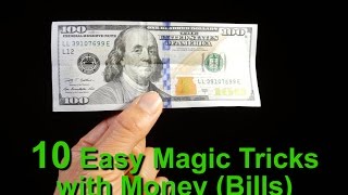 Learn 10 Magic Tricks With Money Bills [upl. by Adaven]