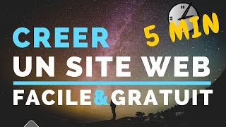 Comment créer un site internet en 5 min FACILE et GRATUIT [upl. by Aniala]