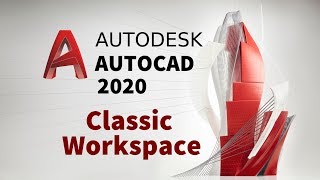 Create Classic Workspace in AutoCAD 2020 [upl. by Ruthie]