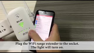 AC1200 WiFi Range Extender Opreation of Repeater Mode [upl. by Agnizn]